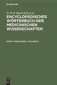 Enlarge image Cover: Encathisma - Fallkraut - De Gruyter