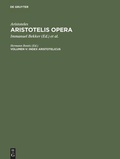 Cover: Index Aristotelicus - De Gruyter