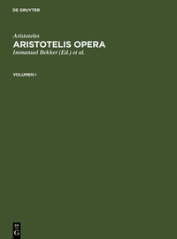 Abbildung von: Aristotelis Opera. Volumen I - De Gruyter