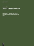 Cover: Scholia in Aristotelem - De Gruyter