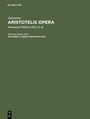 Cover: Aristoteles: Aristotelis Opera / Index Aristotelicus - De Gruyter