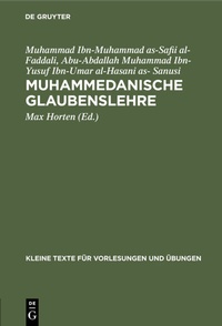 Abbildung von: Muhammedanische Glaubenslehre - De Gruyter