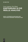 Cover: Differentialrechnung der Funktionen mehrerer Ver&auml;nderlicher - De Gruyter