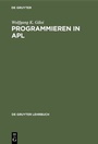 Cover: Programmieren in APL - De Gruyter