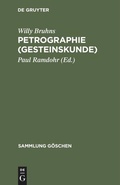 Cover: Petrographie (Gesteinskunde) - De Gruyter