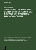 Cover: Dritte Mitteilung zur Statik und Dynamik der deutschen Stammesphysiognomien - De Gruyter