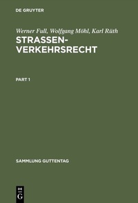 Abbildung von: Strassenverkehrsrecht - De Gruyter
