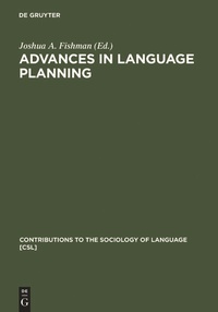 Enlarge image Cover: Advances in language planning - De Gruyter Mouton