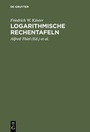 Cover: Logarithmische Rechentafeln - De Gruyter