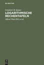 Cover: Logarithmische Rechentafeln - De Gruyter
