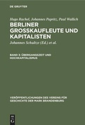 Cover: &Uuml;bergangszeit und Hochkapitalismus - De Gruyter