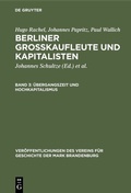 Cover: &Uuml;bergangszeit und Hochkapitalismus - De Gruyter