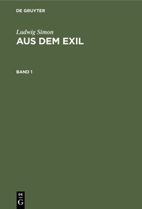 Abbildung von: Aus dem Exil. Band 1 - De Gruyter