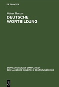 Cover: Deutsche Wortbildung - De Gruyter