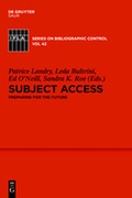 Cover: Subject Access - De Gruyter Saur