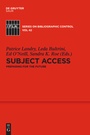 Cover: Subject Access - De Gruyter Saur