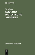 Cover: Elektromotorische Antriebe - De Gruyter
