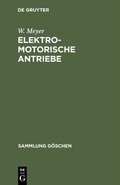 Cover: Elektromotorische Antriebe - De Gruyter