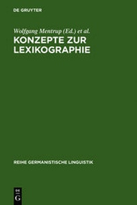 Abbildung von: Konzepte zur Lexikographie - De Gruyter