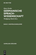 Cover: Wortbildungslehre - De Gruyter