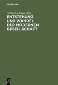 Cover: Entstehung und Wandel der modernen Gesellschaft - De Gruyter