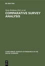Cover: Comparative survey analysis - De Gruyter Mouton