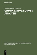 Cover: Comparative survey analysis - De Gruyter Mouton