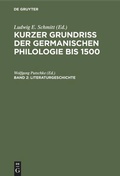 Cover: Literaturgeschichte - De Gruyter