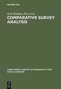 Cover: Comparative survey analysis - De Gruyter Mouton
