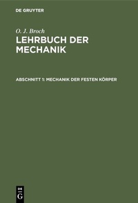 Abbildung von: Mechanik der festen Körper - De Gruyter