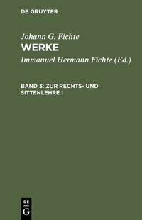 Enlarge image Cover: Zur Rechts- und Sittenlehre I - De Gruyter