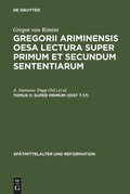 Cover: Super Primum (Dist 7-17) - De Gruyter