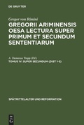 Cover: Super Secundum (Dist 1-5) - De Gruyter