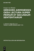Cover: Super Primum (Dist 7-17) - De Gruyter