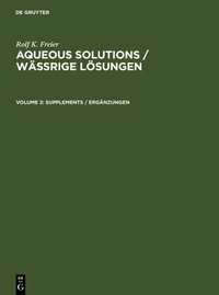 Abbildung von: Supplements / Ergänzungen - De Gruyter