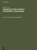 Abbildung von: Rolf K. Freier: Aqueous Solutions / Wässrige Lösungen / Supplements / Ergänzungen - De Gruyter