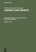 Cover: Die deutsche Gelehrtenrepublik - De Gruyter