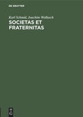 Cover: Societas et Fraternitas - De Gruyter