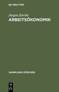 Enlarge image Cover: Arbeitsökonomik - De Gruyter