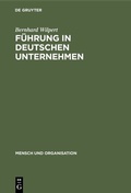Cover: F&uuml;hrung in deutschen Unternehmen - De Gruyter