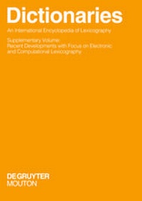Abbildung von: Wörterbücher / Dictionaries / Dictionnaires / Dictionaries. An International Encyclopedia of Lexicography - De Gruyter Mouton