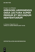 Cover: Super Primum (Dist 19-48) - De Gruyter