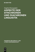Cover: Aspekte der synchronen und diachronen Linguistik - De Gruyter