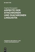 Cover: Aspekte der synchronen und diachronen Linguistik - De Gruyter