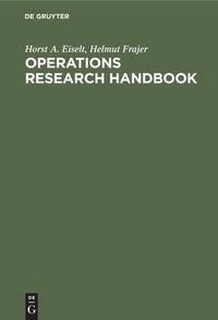 Enlarge image Cover: Operations research handbook - De Gruyter