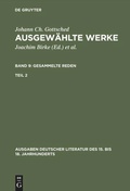 Cover: Gesammelte Reden. Zweiter Teil - De Gruyter