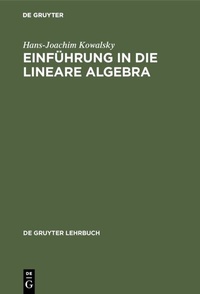 Abbildung von: Einführung in die lineare Algebra - De Gruyter