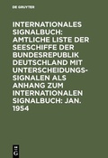 Cover: Jan. 1954 - De Gruyter