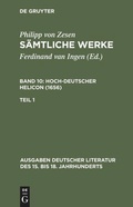 Cover: Deutscher Helikon. Erster Teil - De Gruyter