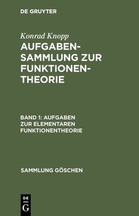 Abbildung von: Aufgaben zur elementaren Funktionentheorie - De Gruyter
